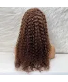 Afro Dalga Front Lace Gerçek Tül Peruk - Koyu Kahve - 70-75cm