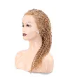 Afro Dalga Front Lace Gerçek Tül Peruk - Sıcak Karamel - 60-65cm