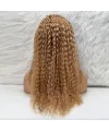Afro Dalga Front Lace Gerçek Tül Peruk - Sıcak Karamel - 70-75cm