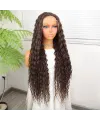 Afro Dalga Kumral Fiber Sentetik Tül Peruk