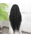 Afro Dalga Siyah Fiber Sentetik Tül Peruk