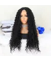 Afro Dalga Siyah Orta Boy Tül Peruk