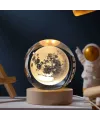 Ahşap Altlıklı Dolunay Cam Küre