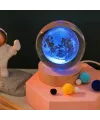 Ahşap Altlıklı Renk Değiştiren Dolunay Cam Küre