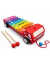 Ahşap Arabalı 8li Selefon Müzik Aleti 93-719
