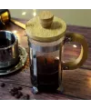 Ahşap Detaylı 350 ml Cam French Press