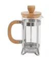 Ahşap Detaylı 600 ml Cam French Press