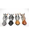 Ahşap Duvara Asmalı 30 cm Zebra Maske