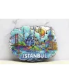 Ahşap İstanbul Temalı Magnet IEG4361