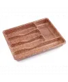 Ahşap Renk - 5 Bölmeli Çekmece İçi Kaşıklık 36x29cm