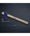 Ahşap Saplı Dövme Çelik Keser - Boyalı Sap - 400 Gram