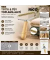 Ahşap Saplı Metal Tiftik Tüy Toplama