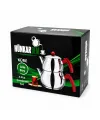 Aile Büyük Boy Küre Çelik Çaydanlık Seti Üst: 1.2lt - Alt: 2lt