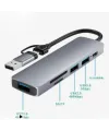 Airsky Hc13Fl 5 İn 1 Usb Type-C 2 İn 1 Çevirici