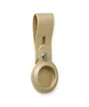 Airtag Askılı Deri Kılıf - Gold