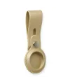 Airtag Askılı Deri Kılıf - Gold