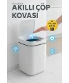 Akıllı Çöp Kovası, Büyük Boy 20 Litre, Uv Işık Ve Sensörlü, Haraket Algılayan, Sessiz Kapak