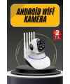 Akıllı Gece Görüşlü Sensörlü Wifi Kamera Telefondan Takip Edilebilir