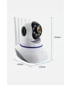 Akıllı Gece Görüşlü Sensörlü Wifi Kamera Telefondan Takip Edilebilir