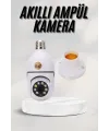 Akıllı Kamera Wifi Kamera Duylu Ampul Görünümlü 360 Derece Dönebilen Ev Kamerası