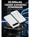 Akıllı Lcd Ekranlı 20.000mah Powerbank Pd + Usb + Type-c Yeni Nesil