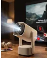 Akıllı Projeksiyon Powerbankli Taşınabilir Sinema Projektörü 4k Hd Kaliteli