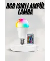 Akıllı Rgb Led Ampul Led Uzaktan Kumandalı Renk Değiştiren Ampul