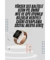 Akıllı Saat 3 Kordonlu Ve Aksesuarlı Bayanlar Için Şık Rose Renk
