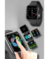 Akıllı Saat Adım Sayar, Kalp Atışı İzleme Dokunmatik Bluetooth Bağlantılı