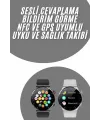 Akıllı Saat Adımsayar Nabız Ölçer Titreşim Özellikli Çağrı Cevaplama Sosyal Medya