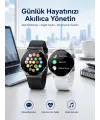 Akıllı Saat Amoled Ekran Bluetooth Bağlantılı Sesli Görüşme Nabız Ölçer
