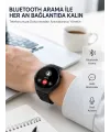 Akıllı Saat Android Ve İos Uyumlu Bluetooth Arama, Amoled Hd Ekran Ve 3lü Kordon Seti