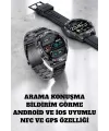 Akıllı Saat Arama Cevaplayan Titreşim Özelliğiyle Bildirim Görebilen