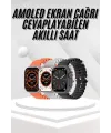 Akıllı Saat Bleutooth Bağlantılı Akıllı Saat Amoled Ekran 49 Mm