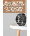 Akıllı Saat Çelik Kordon Çağrı Cevaplama Amoled Ekran Titreşimli Uyku Ve Sağlık Takibi
