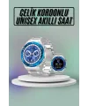 Akıllı Saat Çelik Kordonlu Amoled Ekran Android Ve İos Uyumlu Çağrı Cevaplayabilen Yeni Nesil