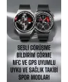 Akıllı Saat Gps Ve Nfc Özelliği Sesli Görüşme Dokunmstik Ekran