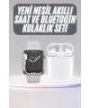 Akıllı Saat Kulaklık Hediyeli Uyku Ve Sağlık Takibi Yapabilen Uzun Ömürlü