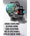 Akıllı Saat Metal Kordonlu Gps Ve Nfc Uyumlu Arama Cevaplayan