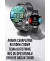 Akıllı Saat Metal Kordonlu Gps Ve Nfc Uyumlu Arama Cevaplayan