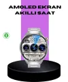 Akıllı Saat Metal Kordonlu Tam Ekran Amoled – Arama Ve Sağlık Takip Özellikli