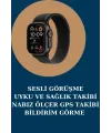 Akıllı Saat Nabız Ölçer Uyku Takibi Adımsayar Alarm Ve Hatırlatıcı Çağrı Cevaplama