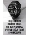 Akıllı Saat Nabız Sensörlü Bildirim Görebilen Spor Modları Gps Takibi