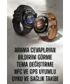 Akıllı Saat Sesli Görüşme, Nfc Uyumlu, Bildirim Görme Ve Uyku Ve Sağlık Takibi