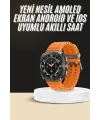 Akıllı Saat Unısex Zarif Görünümlü Titanyum Kasa Amoled Ekran Müzik Dinleme
