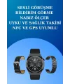 Akıllı Saat Ve Kulaklık Seti Dokunmatik Ekran 5.0 Bluetooth Bağlantılı Sesli Görüşme