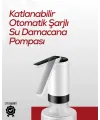Akıllı Şarjlı Damacana Pompası Tek Tuşla Su Dolum