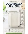 Akıllı Sensörlü 20 Litre Çöp Kovası Sessiz Kapaklı Modern Hijyenik Ev Tipi Çöp Kutusu