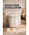 Akıllı Sensörlü 20 Litre Çöp Kovası Sessiz Kapaklı Modern Hijyenik Ev Tipi Çöp Kutusu