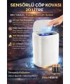 Akıllı Sensörlü Uv Işıklı 20 Litre Çöp Kovası - Mutfak, Banyo, İşyeri Ve Ofis Kullanımı